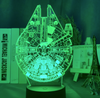 Star Wars Starship Millennium Falcon Nightlight iLightBox 3D™ Lamp