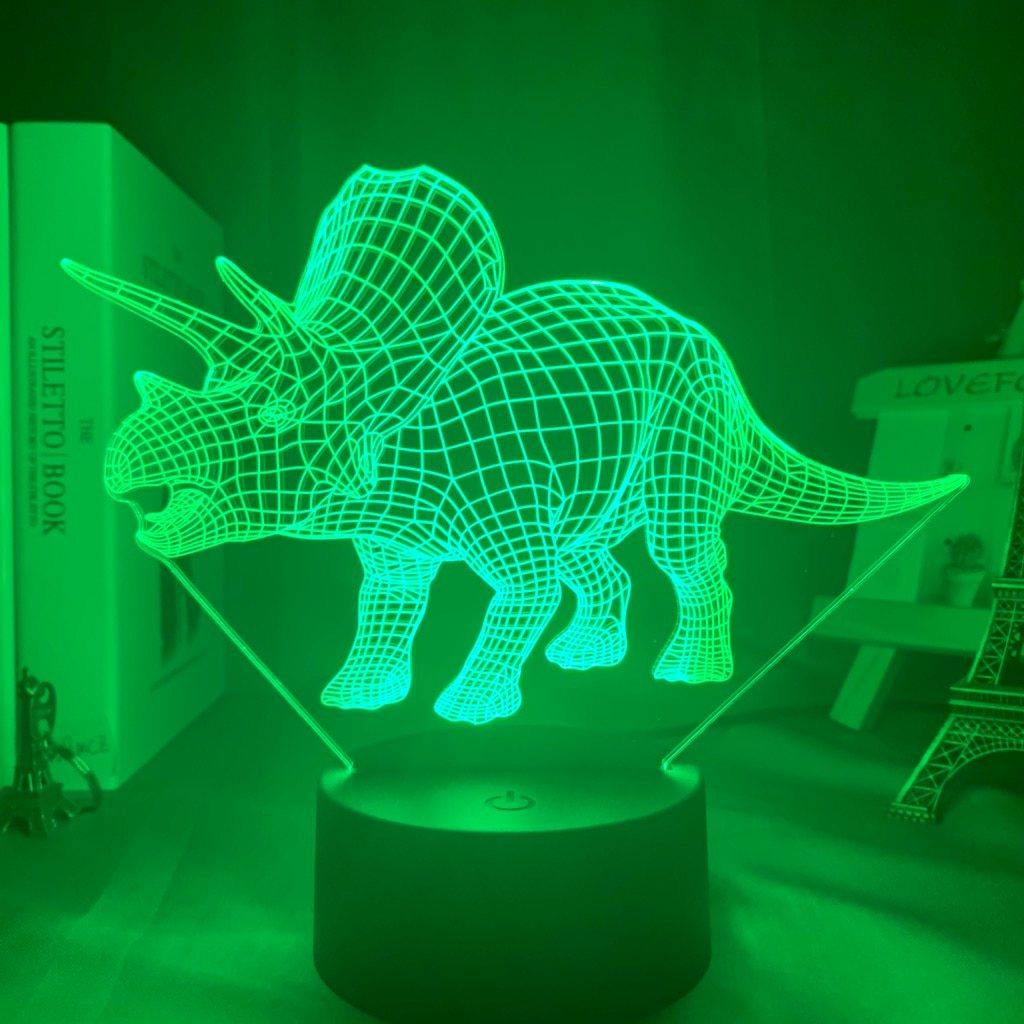 Dinosaur Triceratops Nightlight iLightBox 3D™ Lamp - iLightBox 3D®