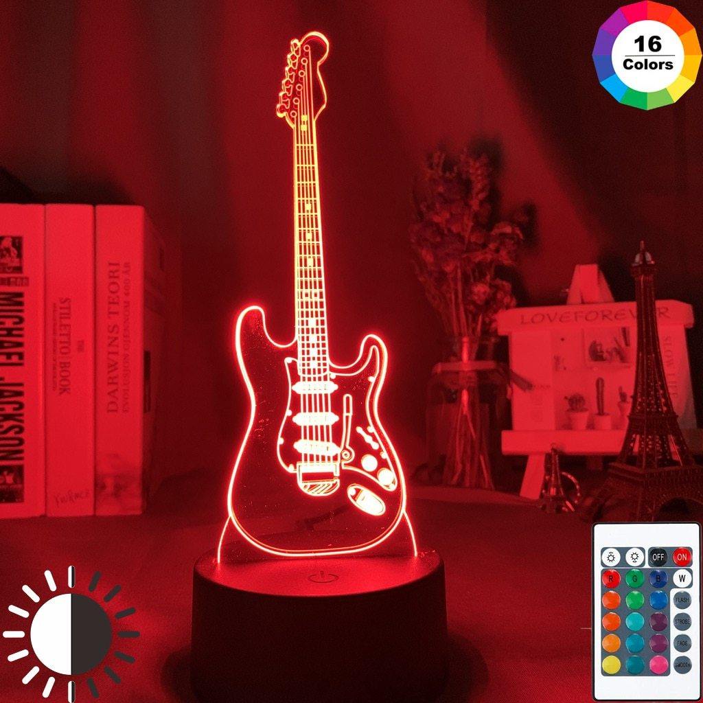 Guitar Nightlight iLightBox 3D™ Lamp - iLightBox 3D®