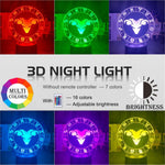 Aries Nightlight iLightBox 3D™ Lamp - iLightBox 3D®