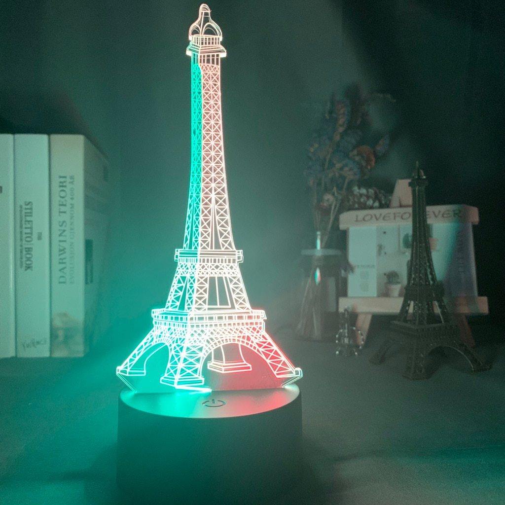 Eiffel Tower Nightlight iLightBox 3D™ Lamp (two colors) - iLightBox 3D®