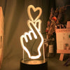 Heart Snap Nightlight iLightBox 3D™ Lamp - iLightBox 3D®