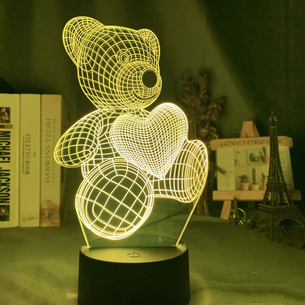 Teddy Bear Nightlight iLightBox 3D™ Lamp