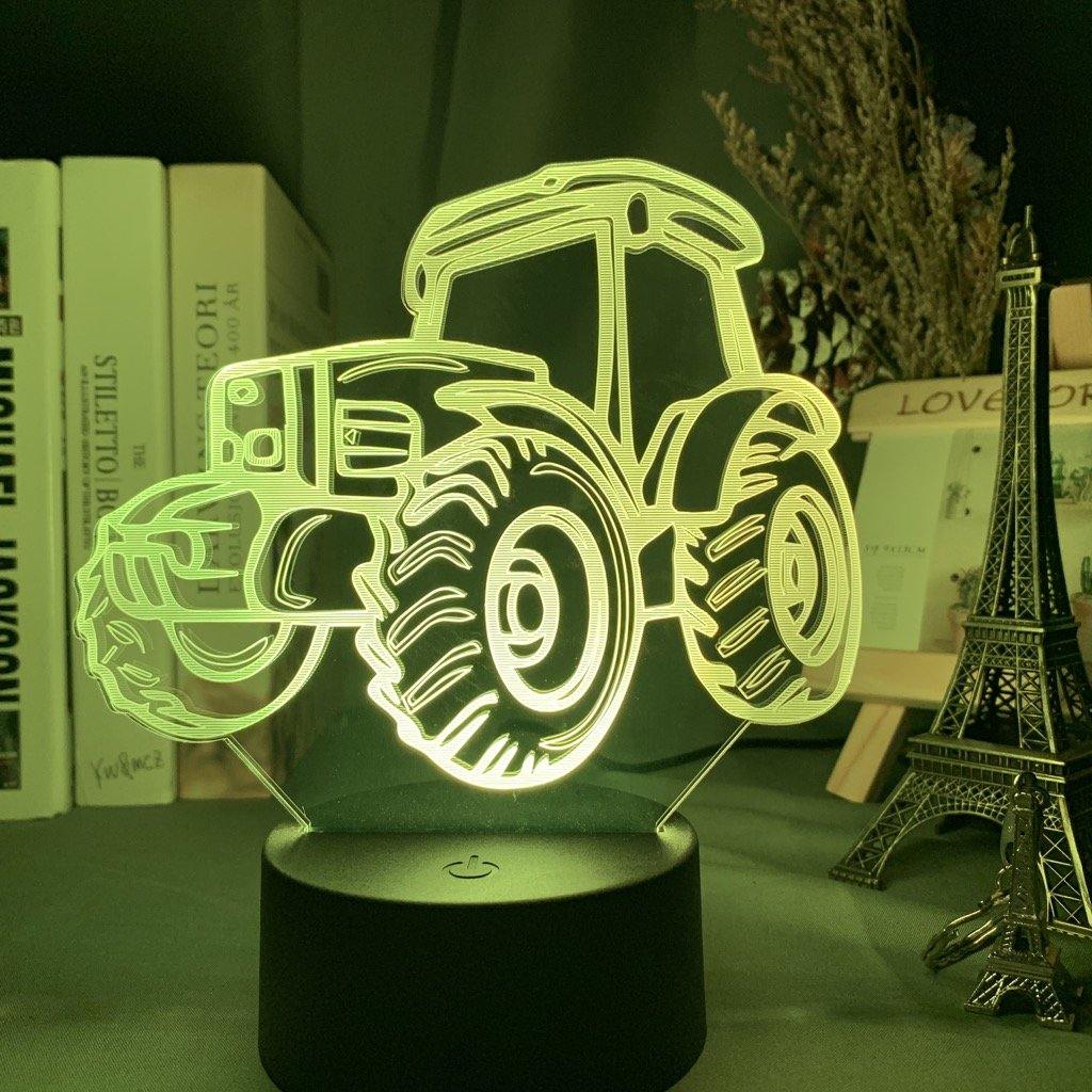 Cool Tractor Nightlight iLightBox 3D™ Lamp - iLightBox 3D®