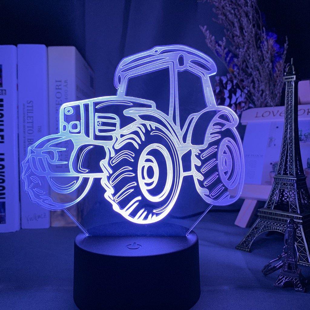 Cool Tractor Nightlight iLightBox 3D™ Lamp - iLightBox 3D®