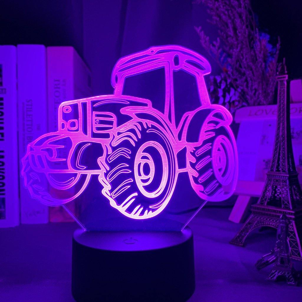 Cool Tractor Nightlight iLightBox 3D™ Lamp - iLightBox 3D®