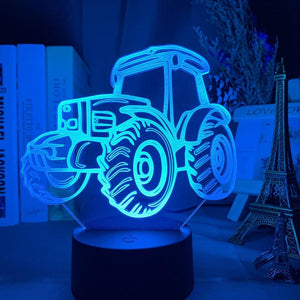 Cool Tractor Nightlight iLightBox 3D™ Lamp - iLightBox 3D®