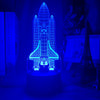 Rocketship Nightlight iLightBox 3D™ Lamp