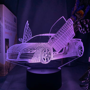 Sports Car Nightlight iLightBox 3D™ Lamp