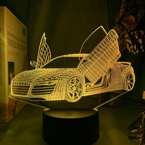 Sports Car Nightlight iLightBox 3D™ Lamp