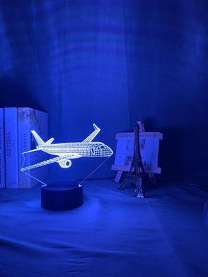 Airplane Nightlight iLightBox 3D™ Lamp - iLightBox 3D®