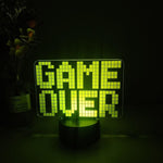 Game Over Nightlight iLightBox 3D™ Lamp - iLightBox 3D®