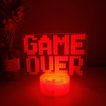 Game Over Nightlight iLightBox 3D™ Lamp - iLightBox 3D®