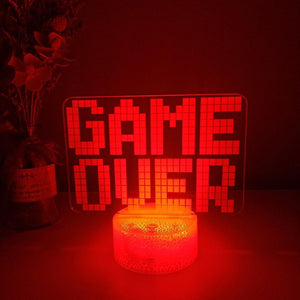 Game Over Nightlight iLightBox 3D™ Lamp - iLightBox 3D®