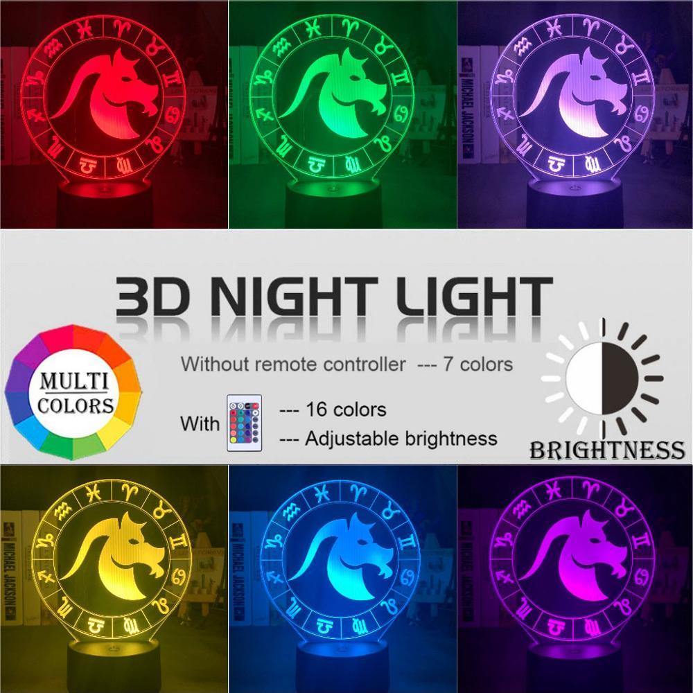 Capricornus Nightlight iLightBox 3D™ Lamp - iLightBox 3D®