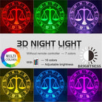 Libra Nightlight iLightBox 3D™ Lamp - iLightBox 3D®