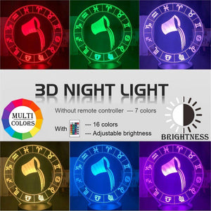 Aquarius Nightlight iLightBox 3D™ Lamp - iLightBox 3D®