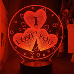 I Love You Nightlight iLightBox 3D™ Lamp - iLightBox 3D®