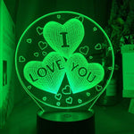 I Love You Nightlight iLightBox 3D™ Lamp - iLightBox 3D®