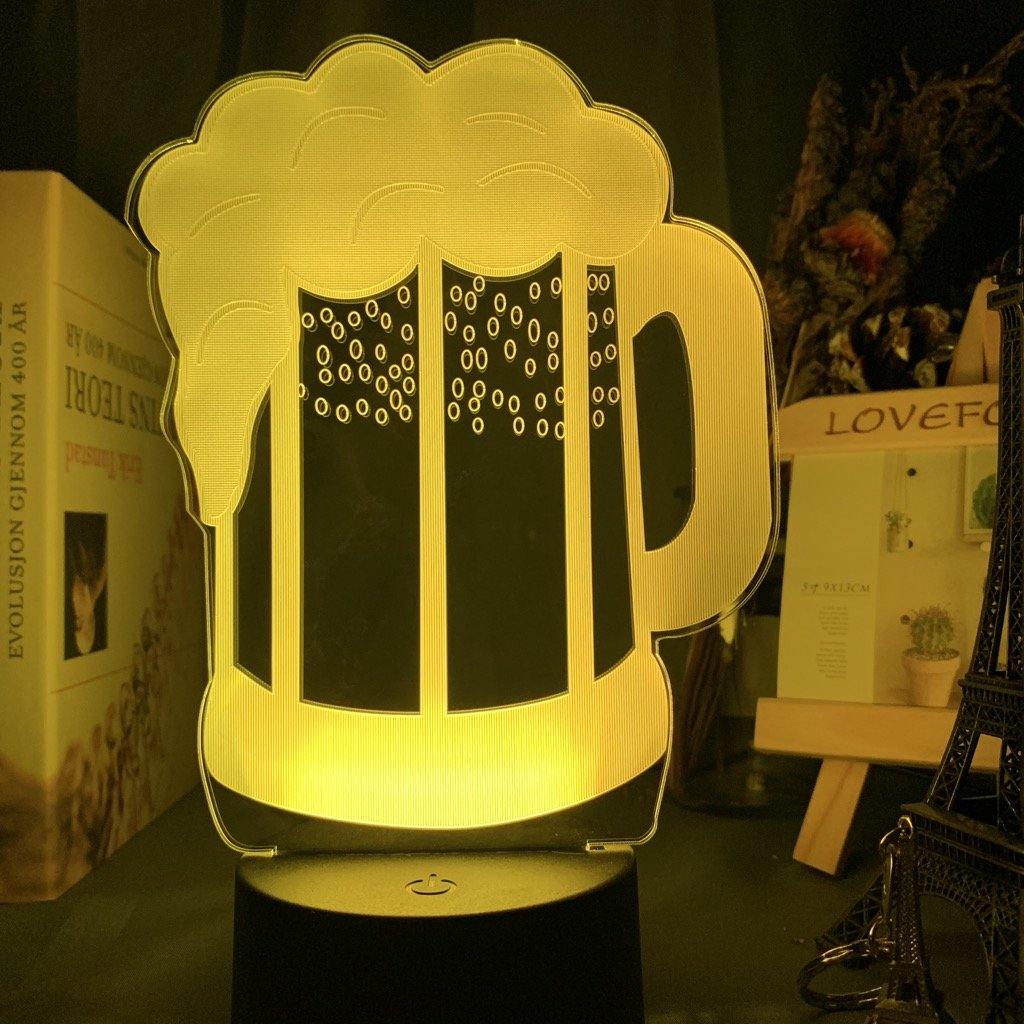 Beer Glass Nightlight iLightBox 3D™ Lamp - iLightBox 3D®