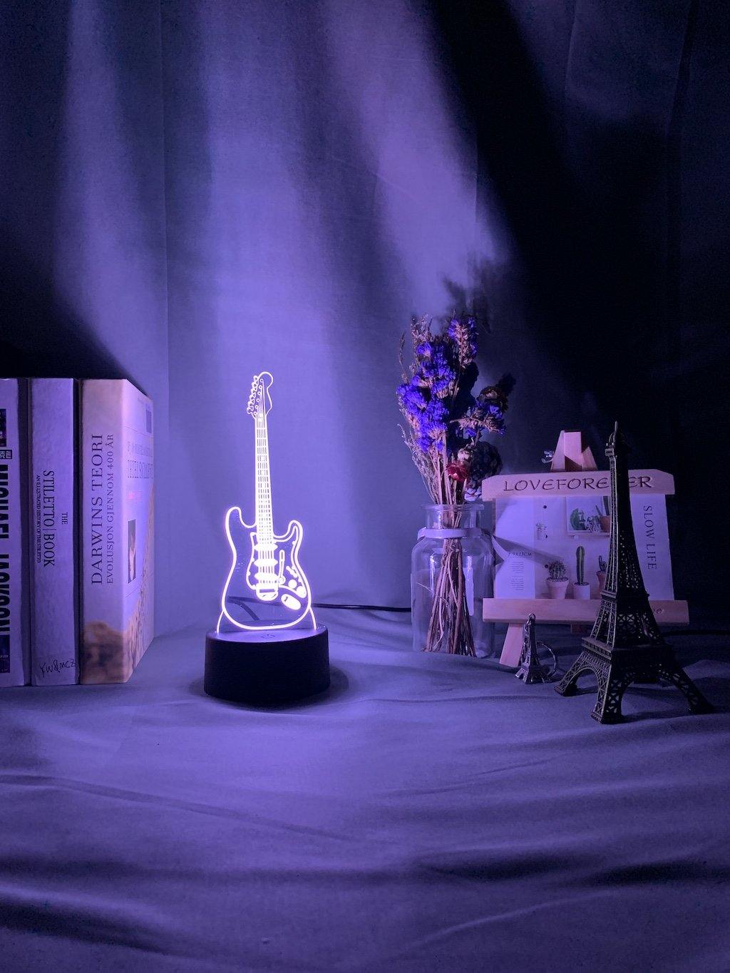 Guitar Nightlight iLightBox 3D™ Lamp - iLightBox 3D®