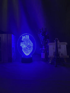 Heart Hologram Nightlight iLightBox 3D™ Lamp - iLightBox 3D®